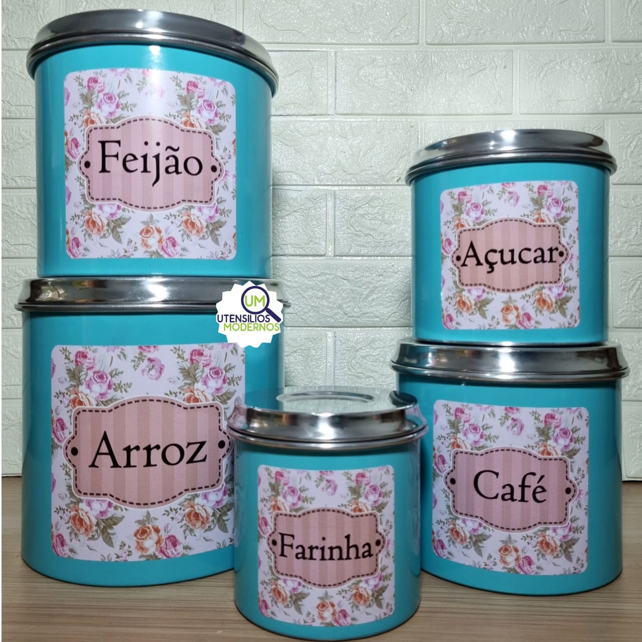 Jogo de Panela Tiffany 5 pçs + Ferv + Jog...