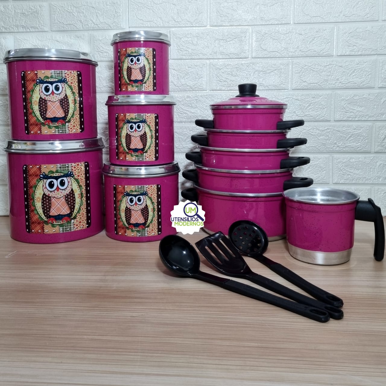 Jogo de Panela Rosa Pink 5 Pçs + Ferv + K...
