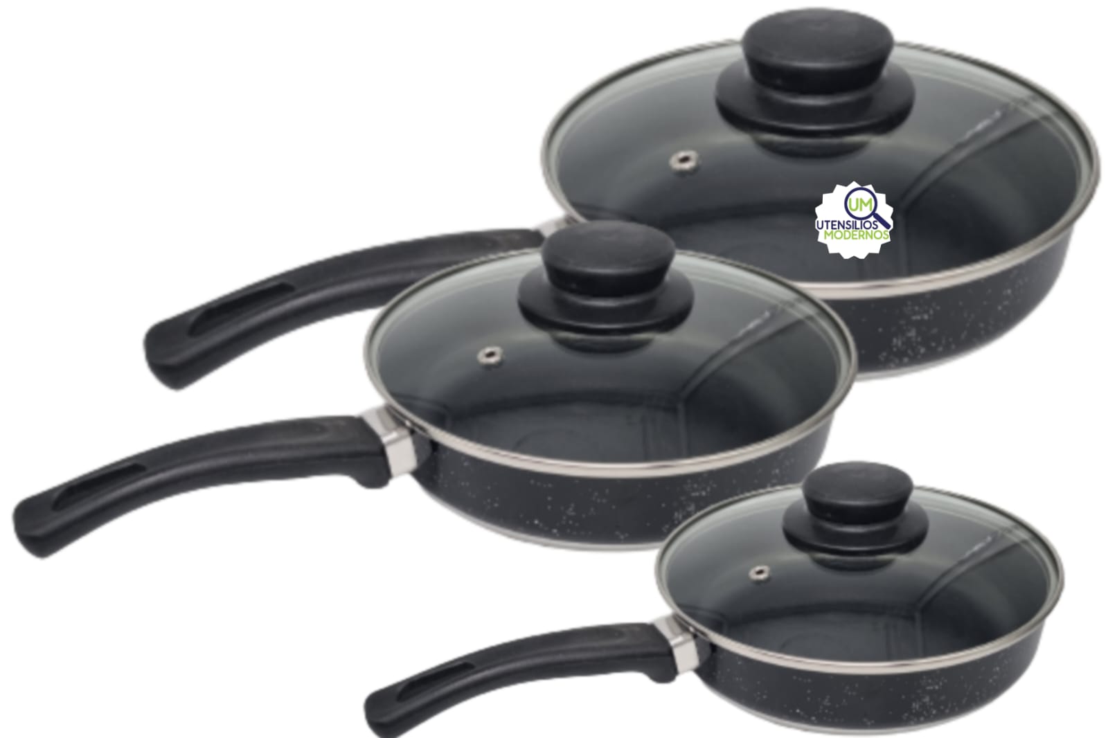 Conjunto de Frigideiras Antiaderente 3 pç...