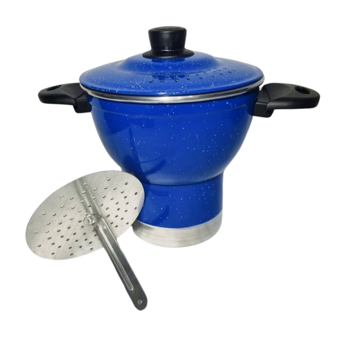 Cuscuzeiro de Alumínio N°18 Azul