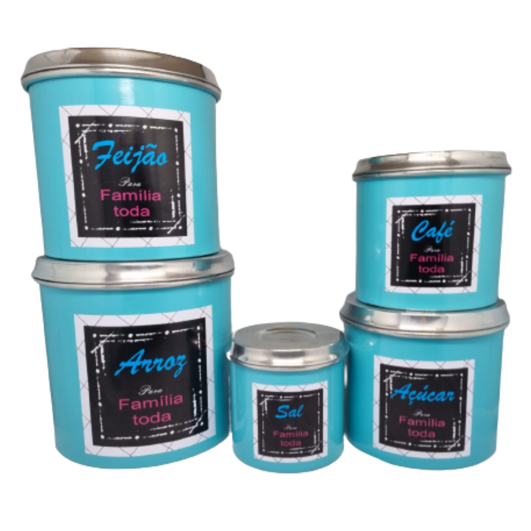 Jogo de Porta Mantimentos em Alumínio 5 P...
