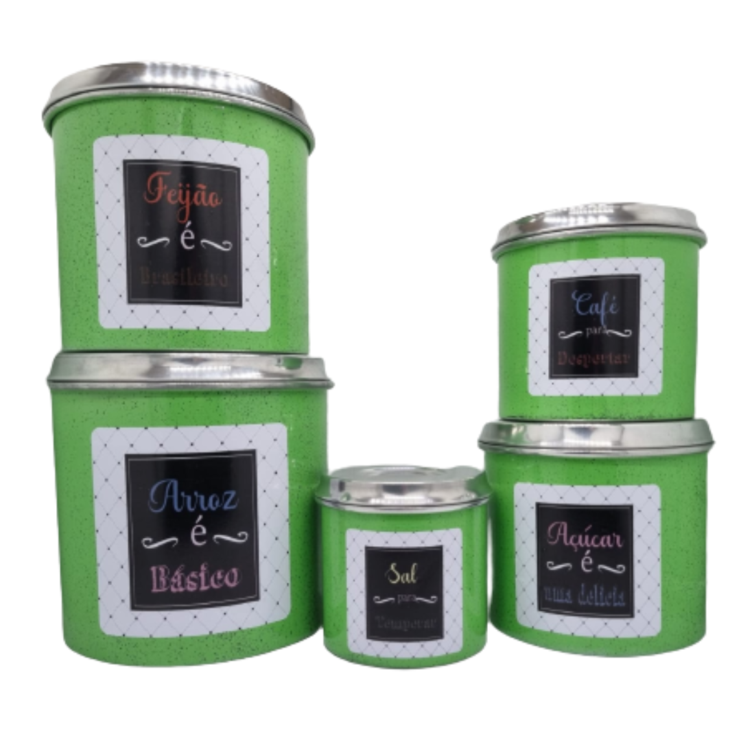 Jogo de Porta Mantimentos em Alumínio 5 P...