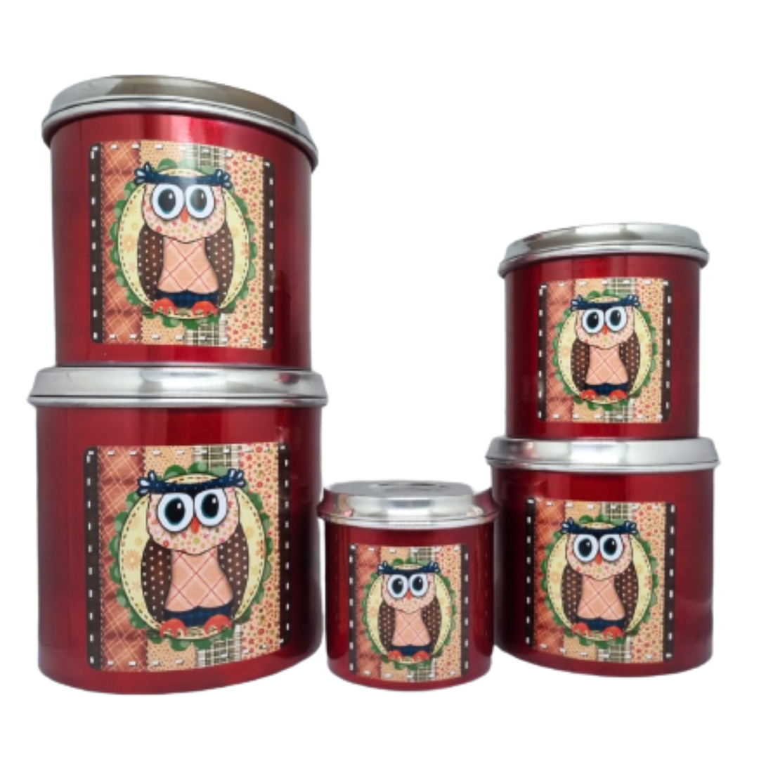 Jogo de Porta Mantimentos em Alumínio 5 P...