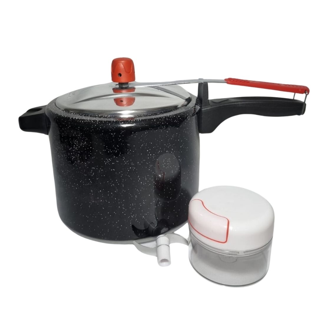 Panela de Pressão 4,5 Litros Preto + Mini...