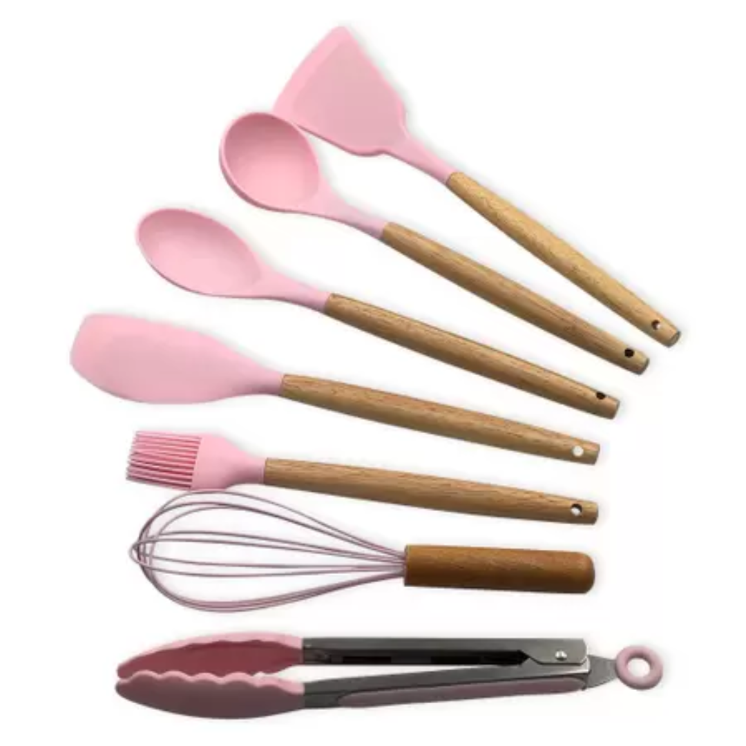 Conjunto de Utensílios de Cozinha Rosa 8 ...