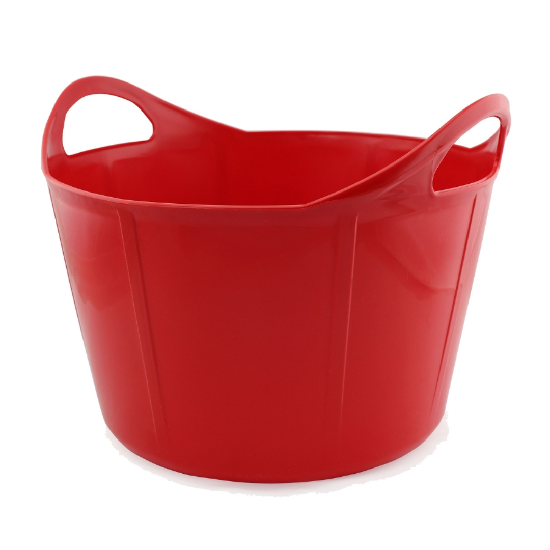 Balde Flexível Plástico 16 Litros Vermelh...