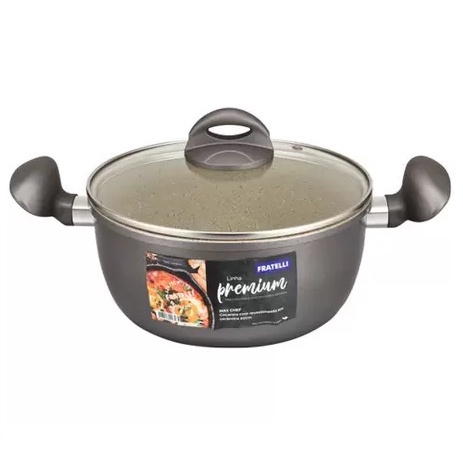 Caçarola Max Chef Cinza 22 Cm Fratelli