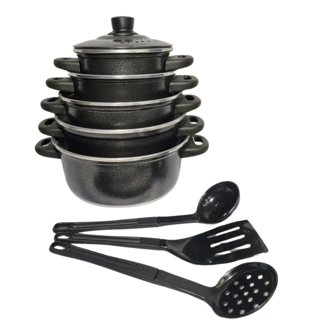 Jogo de Panelas de Aluminio 5 Peças Craqu...